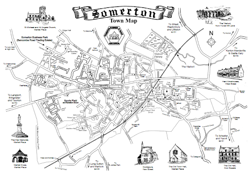 Map of somerton