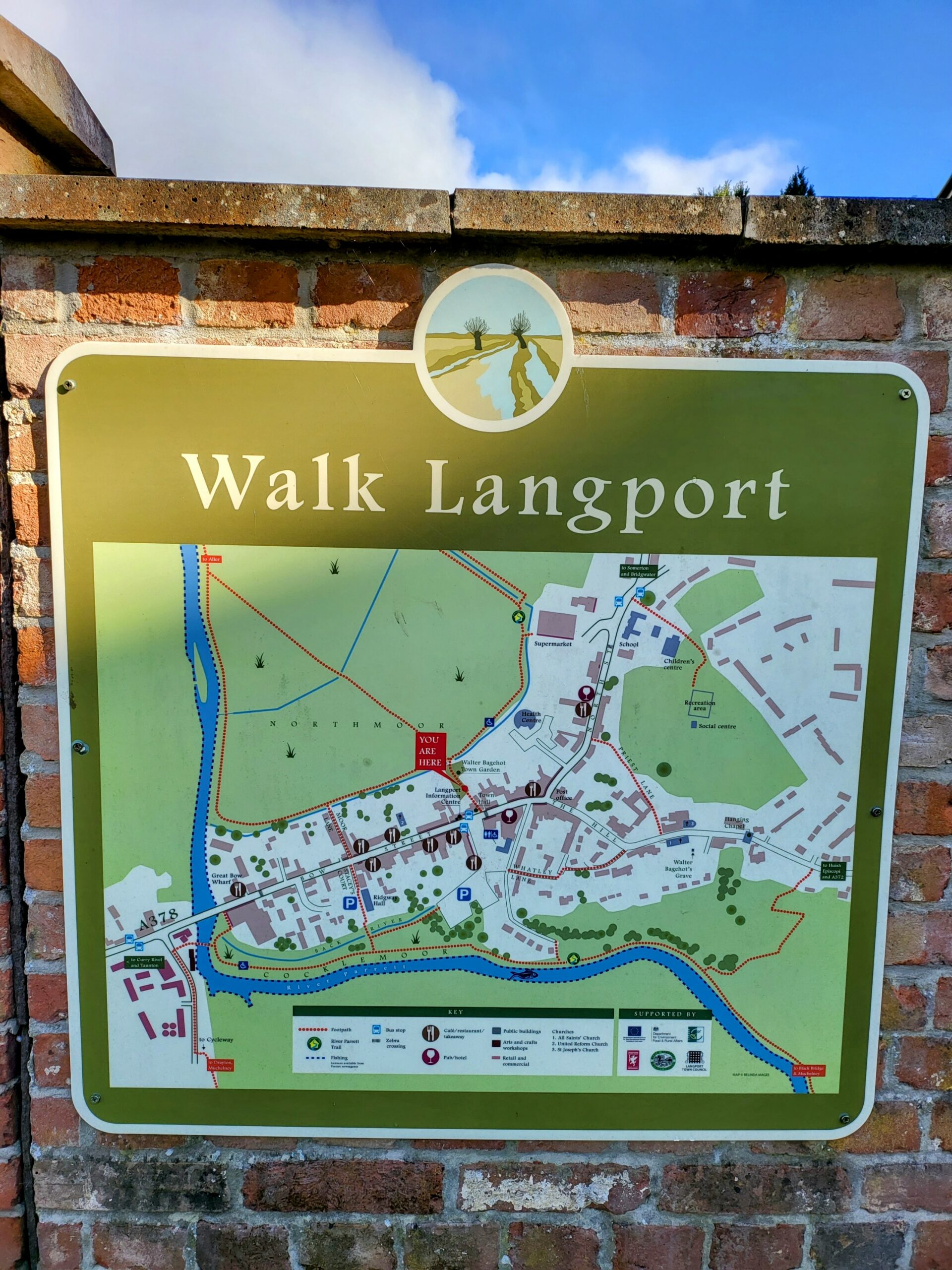 Map of Langport walks