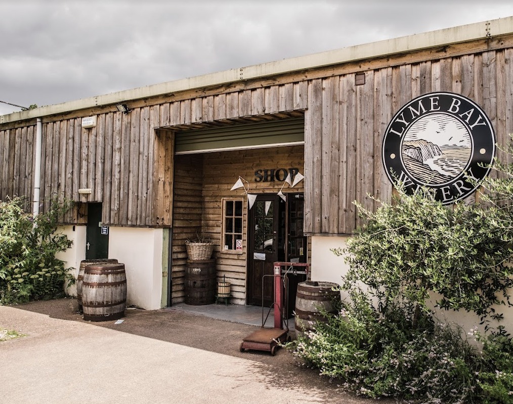 Entrance to Lyme Bay Winery shop.